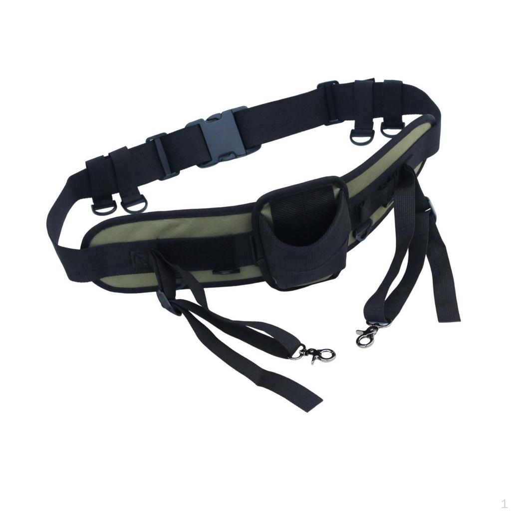 Verstellbarer Angelrutenhalter Gimbal-Gürtel Universelles Zubehör Abnehmbares Polyester Multifunktion