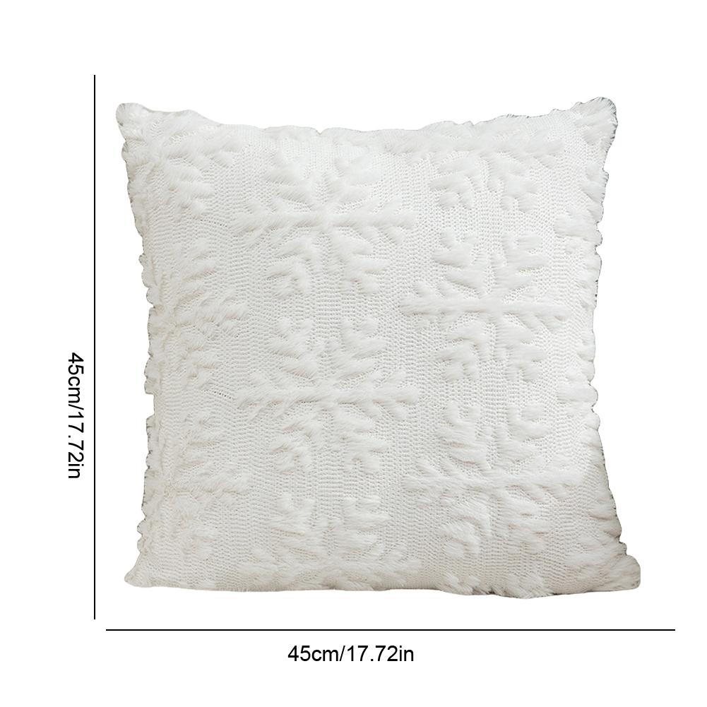 45x45cm Christmas Cushion Covers Decorations 2025 Winter Pillows Cover Decor Sofa Cover Snowflake Cushion Cases Home Decoration