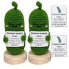 Handmade Crocheted Funny Cucumber And Potato Woolen Expression Gift Set