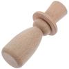 Wooden Puppet Figurine Doll for Kids 1 Piece Khaki Wooden Peg Doll Decor