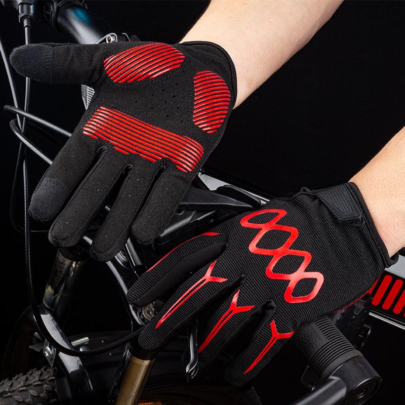 Sports Outdoor Motorcycle Gloves Riding Motorcycle Rider Breathable Full Finger Shock Absorbing Lightweight Outdoor Cycling Gloves