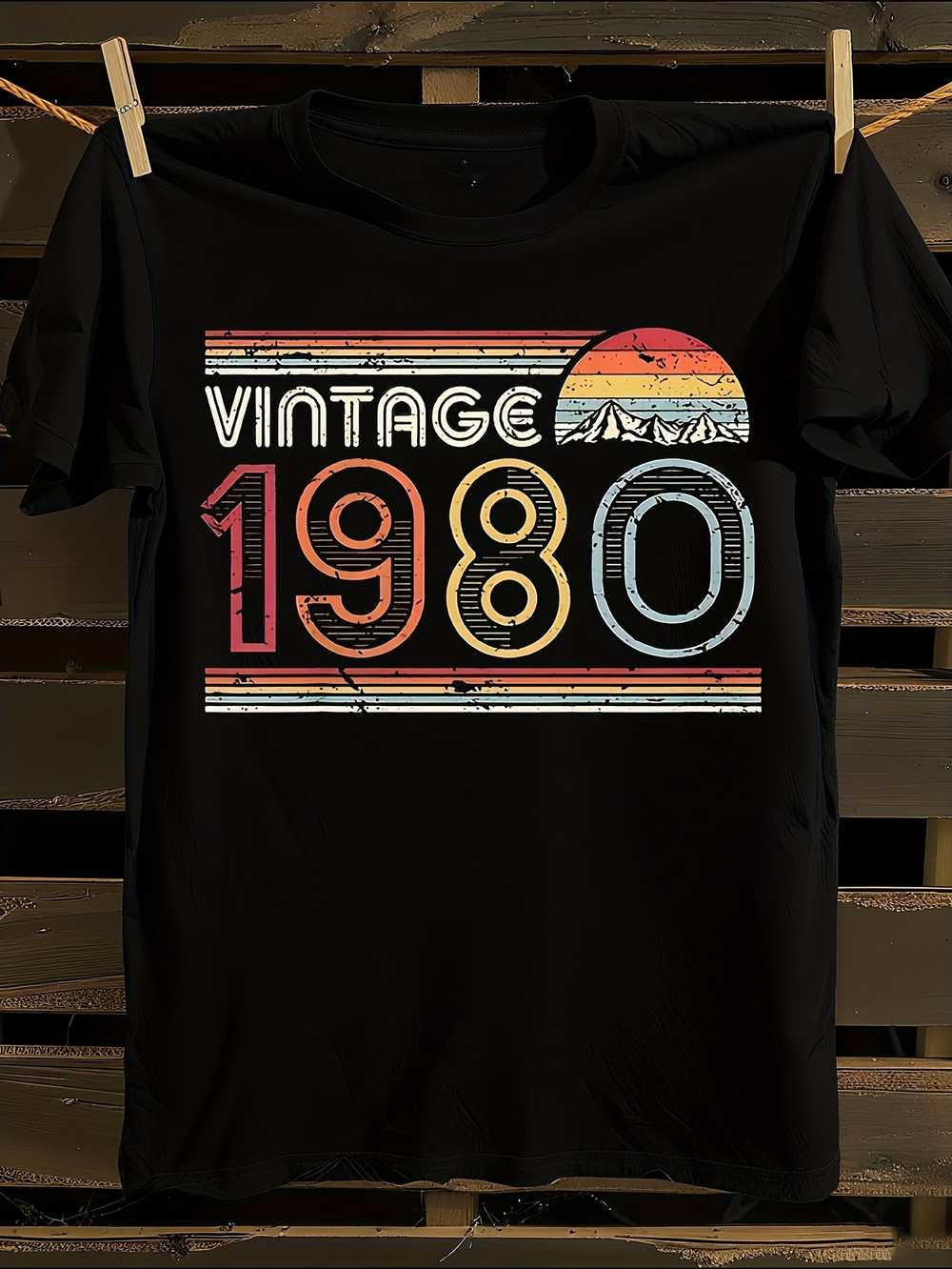 Винтажная ретро-футболка с неоновым свечением 1980-х годов XL