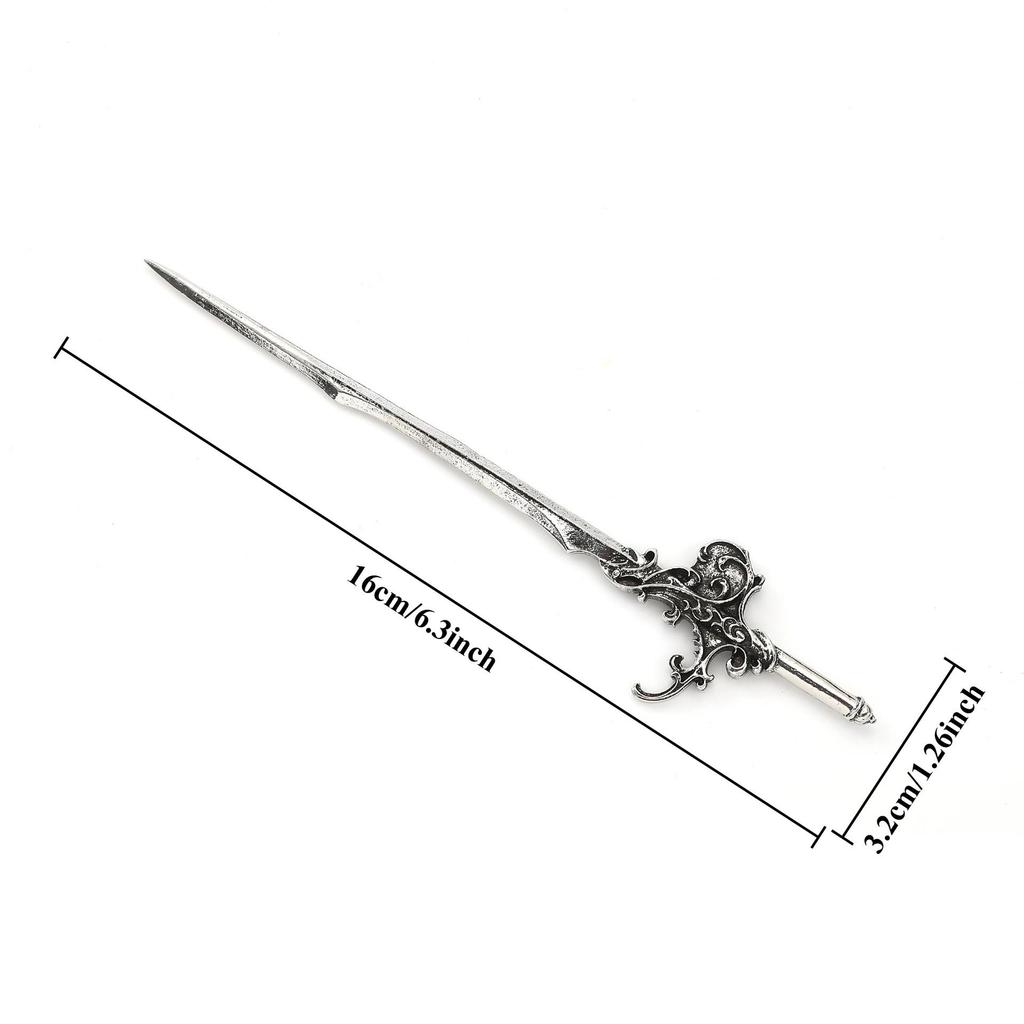 Retro Viking Sea Wave Sword Hairpin - Versatile Fashion Accessory with Norwegian Style for Parties