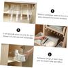 4 Sets of Self-Adhesive Drawer Guide Slides, White Drawer Slides Replacement for Smooth Sliding Drawers, Ideal for Cabinets and Dressers