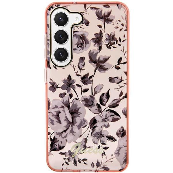 Etui do Samsung Galaxy S23 Plus Guess Kolekcja Kwiatowa Różowe