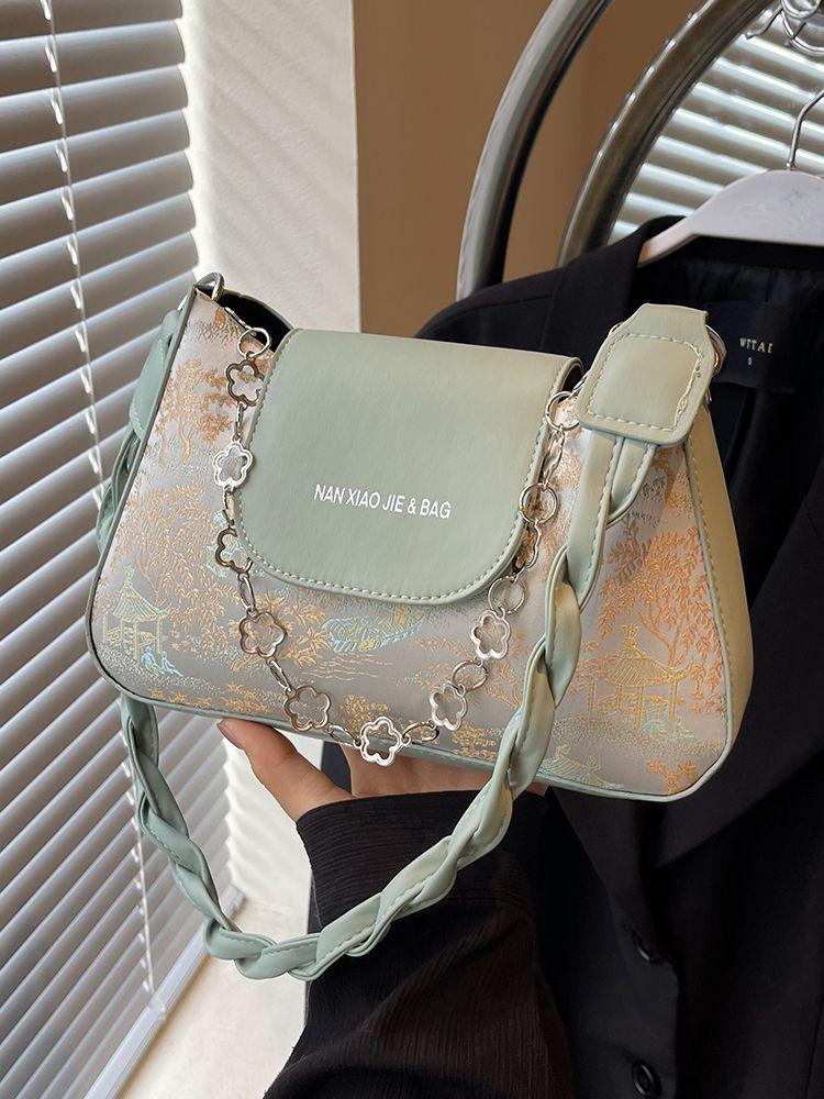 French Niche Bag, Female New High-grade Texture Crossbody Bag, Fashionable and Versatile Shoulder Armpit Bag Female