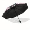 Kuromi,Cute Automatic Umbrella-Foldable, Durable 8-Bone Design, Compact and Stylish, Great for Camping, Halloween, Christmas, Mother's Day T