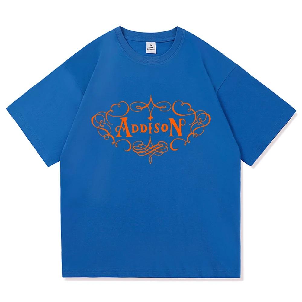 Addison Rae New Album Poster Print TShirt Fashion Men Women Cotton Fashion Harajuku Highstreet Top Oversized Casual Summer Tee