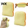 Adults Decompression Toys 1/2Pcs Simulated Toast Stress Relief Toy, Sliced Bread Squeeze Sensory Toy Soft Stretchy Fake Food Fidget for Kids Teens