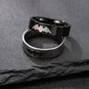 Titanium Steel Jewelry Marked Spider Web Bat Couple Rings Personality Punk Stainless Steel Ring Set