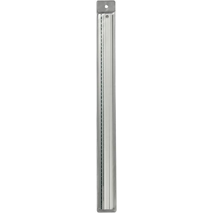 Cutting Ruler - Creotime - 50 Cm - Metal - Silver - Cutting Tool