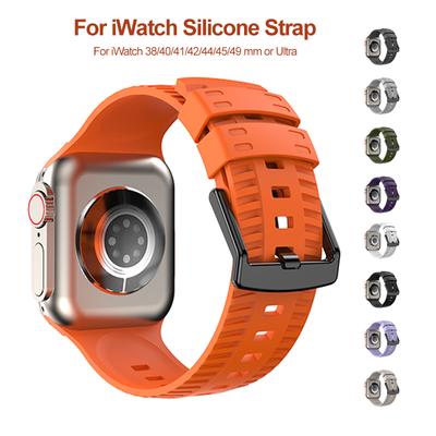 Tire Pattern Strap for Apple Watch Ultra Band 49mm 44mm 45mm 41mm 42mm 38mm Silicone Correa Bracelet IWatch Series 8 Se 7 6 5 4