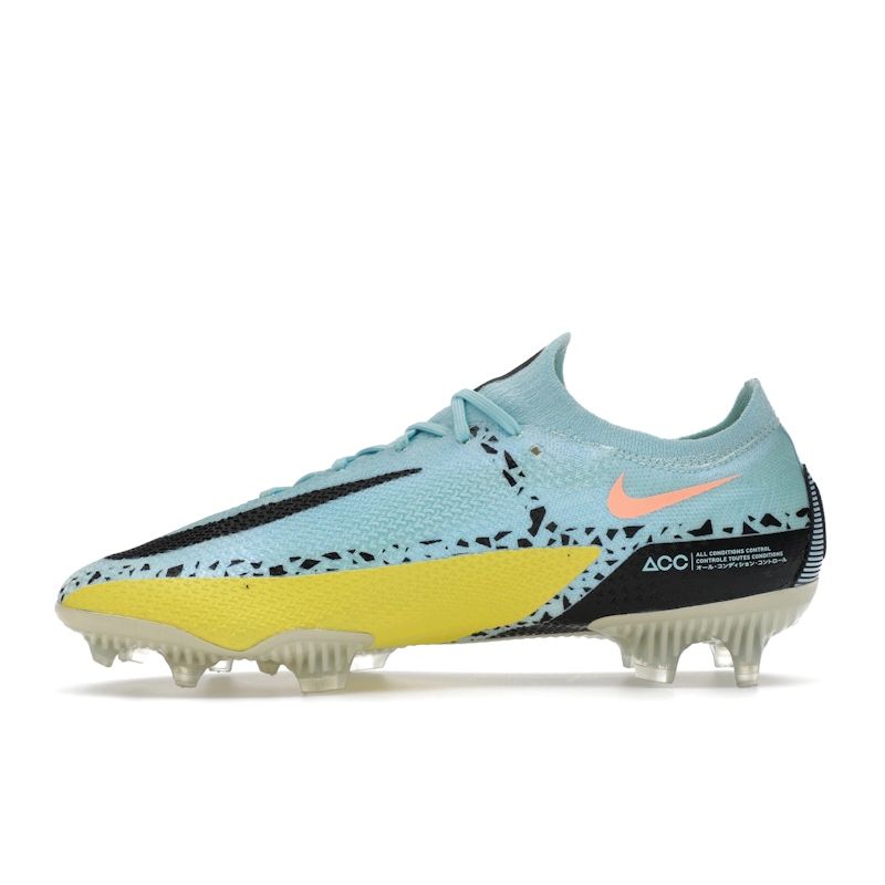Nike Phantom GT2 Elite FG Glacier Ice Yellow Strike Unisex Sneakers Blue Sunset-Glow Black CZ9890-407