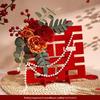 Three-Dimensional Double Happiness Wedding Ornaments & Room Decorations