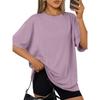 Women's Oversized T-Shirt Short Sleeve Round Neck Summer Top