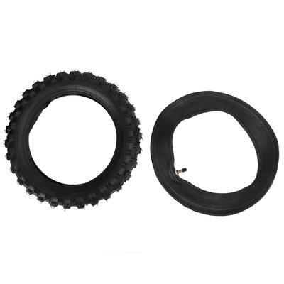 2.50?10 Inch Off Road Tire and Inner Tube Replacement for CRF50 Dirt Bike with Straight Vavle