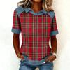 Plaid Pattern Long Sleeve Shirts for Women Womens Long Sleeve Tops Casual Long Sleeve Tops for Women Stylish Womens Long Sleeve T Shirts
