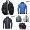 Men's Lightweight Autumn Winter Cotton Jacket - 2025 Trendy Stand Collar, Pearl Cotton Warm Top