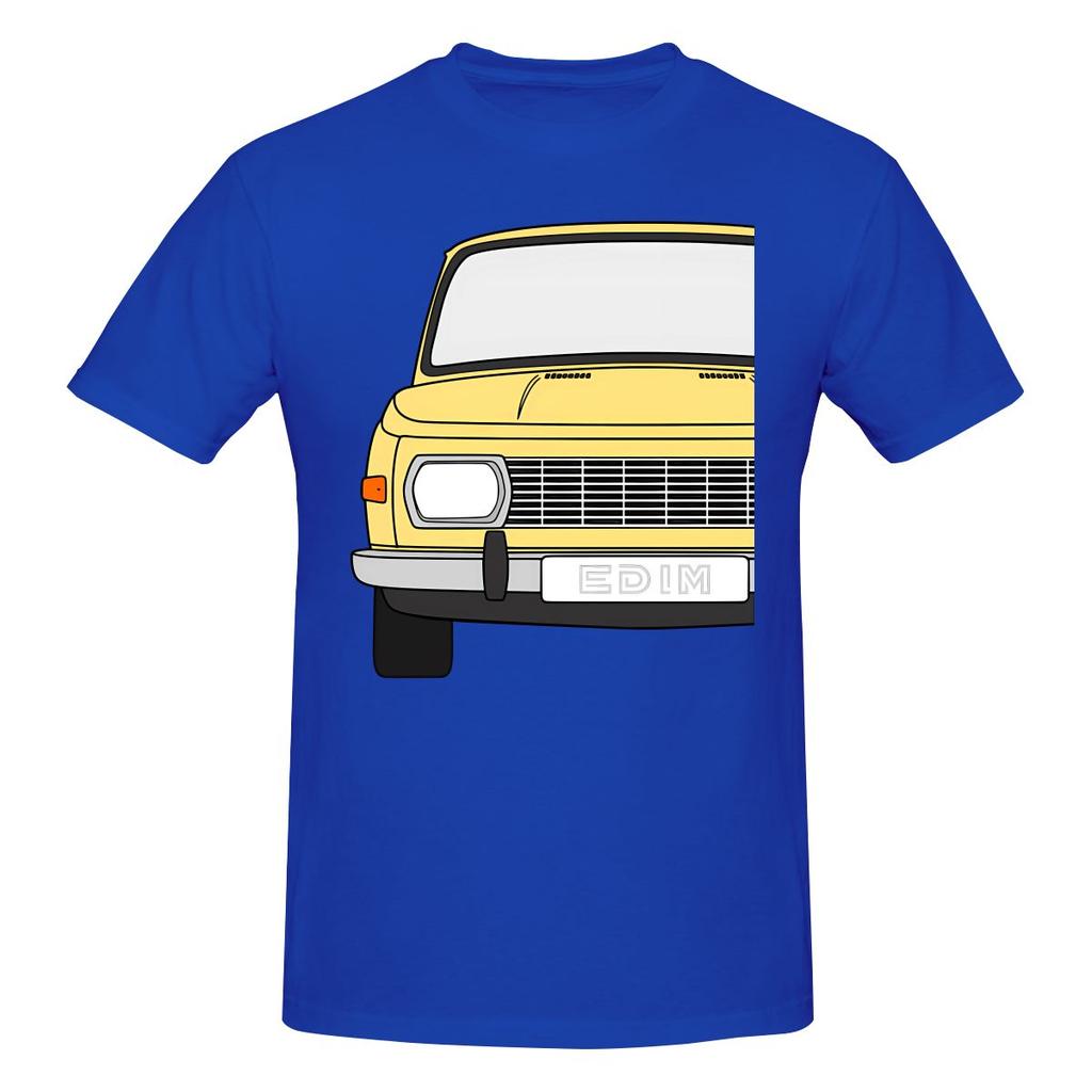 Lustiges Wartburg 353 Cremegelb Farbe Unisex Gedrucktes T-Shirt Unisex T-Shirt-Oberteil
