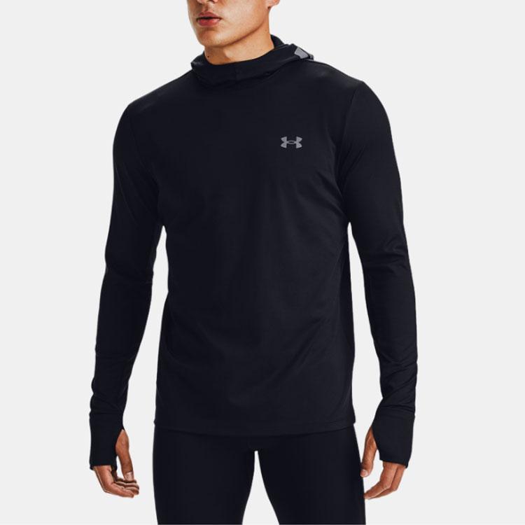 Under Armour Qualifier Ignight ColdGear Graphic Hoodie Men Hoodie Black 1356167-001