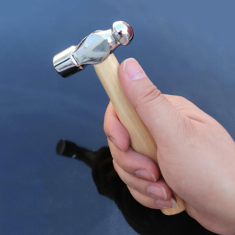 Wooden Handle Hammer Car Escape Tool Hand Hammer Multi Function Hammer Smashing Walnut Hammer Metal Steel Made Durable