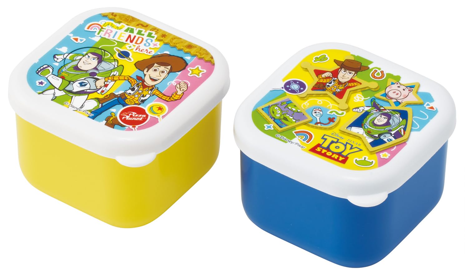 

Набір герметичних контейнерів для обіду Mini Bento Skater з героями Disney Toy Story для хлопчиків та дівчаток, Контейнери, 130 мл, 2 шт., 26 см, MO1W-A
