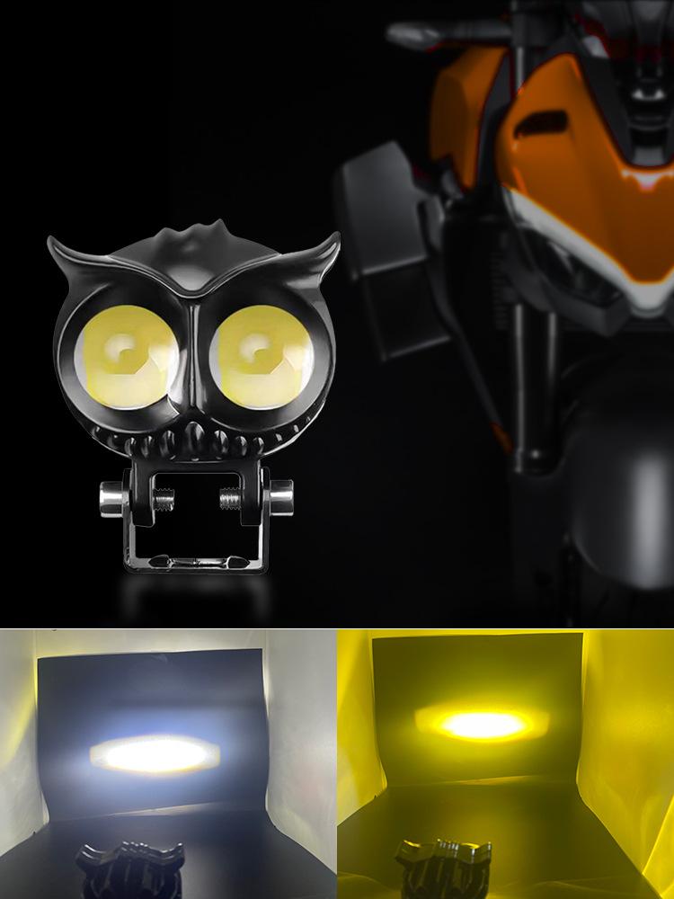 Owl LED Motorcycle Fog Light Spotlight DC 12-85V