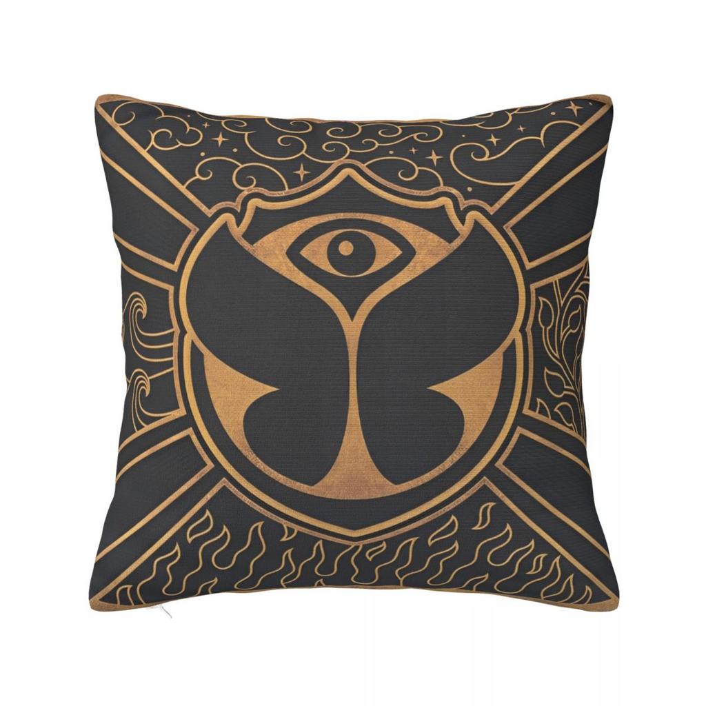 Tomorrowlandd Music Festival Pillow Case Butterfly Cushion Cover Awesome Zippered Decor Pillowcase For Sofa 45X45Cm