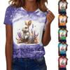 Women's T Shirt Tee Print Short Sleeve Daily Weekend Fashion Basic Regular Top  St. Patrick's Day