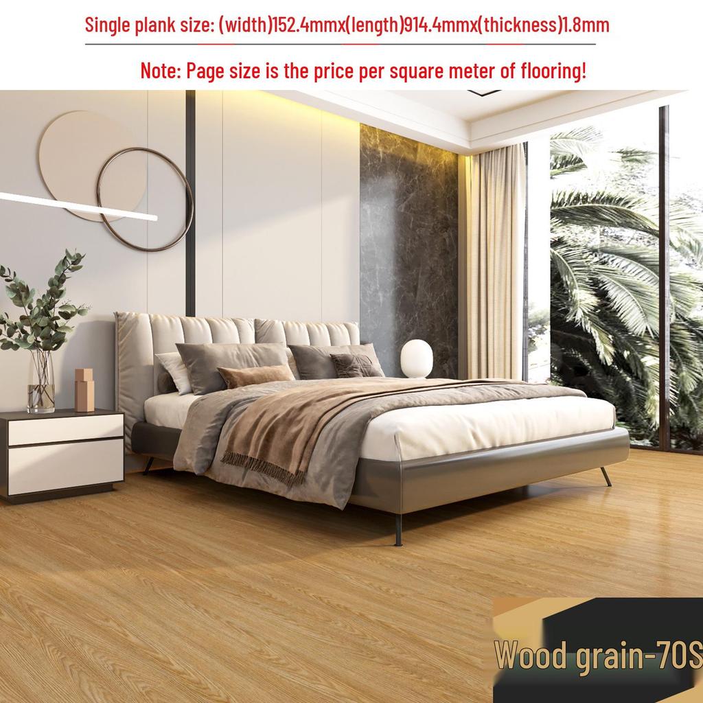 מדבקת רצפת אבן ויניל עמידה למים עם הדבקה עצמית: כיסוי PVC עבה ועמיד בפני שחיקה לחדרי שינה