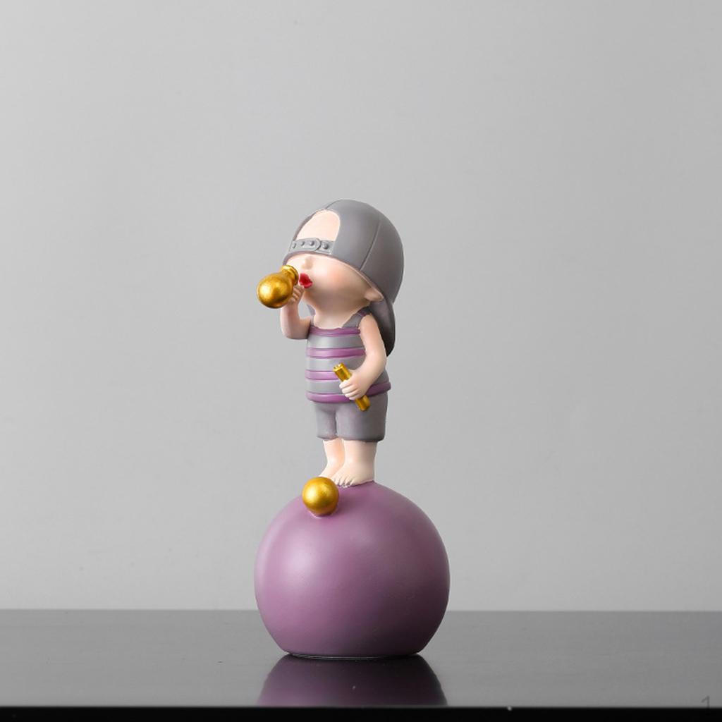 Chic Cartoon Figurine Sculpture Ornament Miniature Statue Bookshelf Crafts