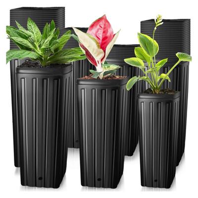 10Pcs Deep Plant Nursery Pots with Drainage Holes High Survival Rate Anti-cracking Flower Germination Nursery Pot Garden Accessories