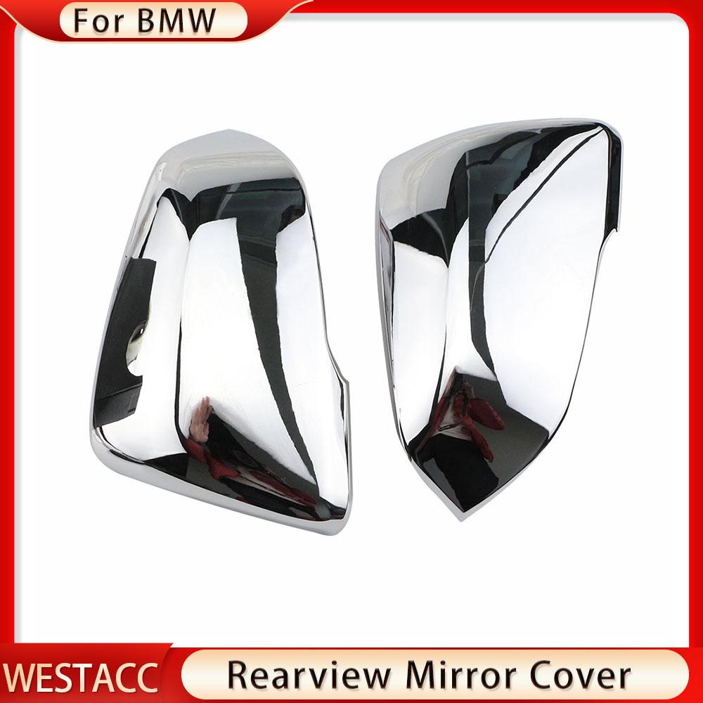2 Stücke ABS Chrom Rückspiegel Abdeckung Trim für BMW X1 X2 F48 F49 F39 F52 F40 F45 F46 Z4 G29 Seitenspiegel Aufkleber