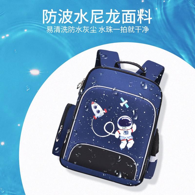 Kids Cartoon Backpack School With Padded Shoulder Straps Lightweight Nylon Bag Grades 1-2 Students