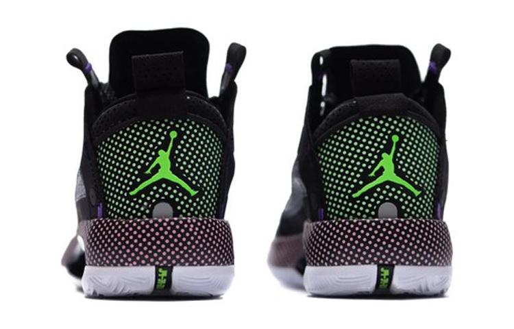 Jordan Air Jordan 34 GS 'Puntos de Medio Tono' Amortiguación Cómoda, Resistente al Desgaste, Caña Media, Zapatillas de Baloncesto para Niños BQ3384-013