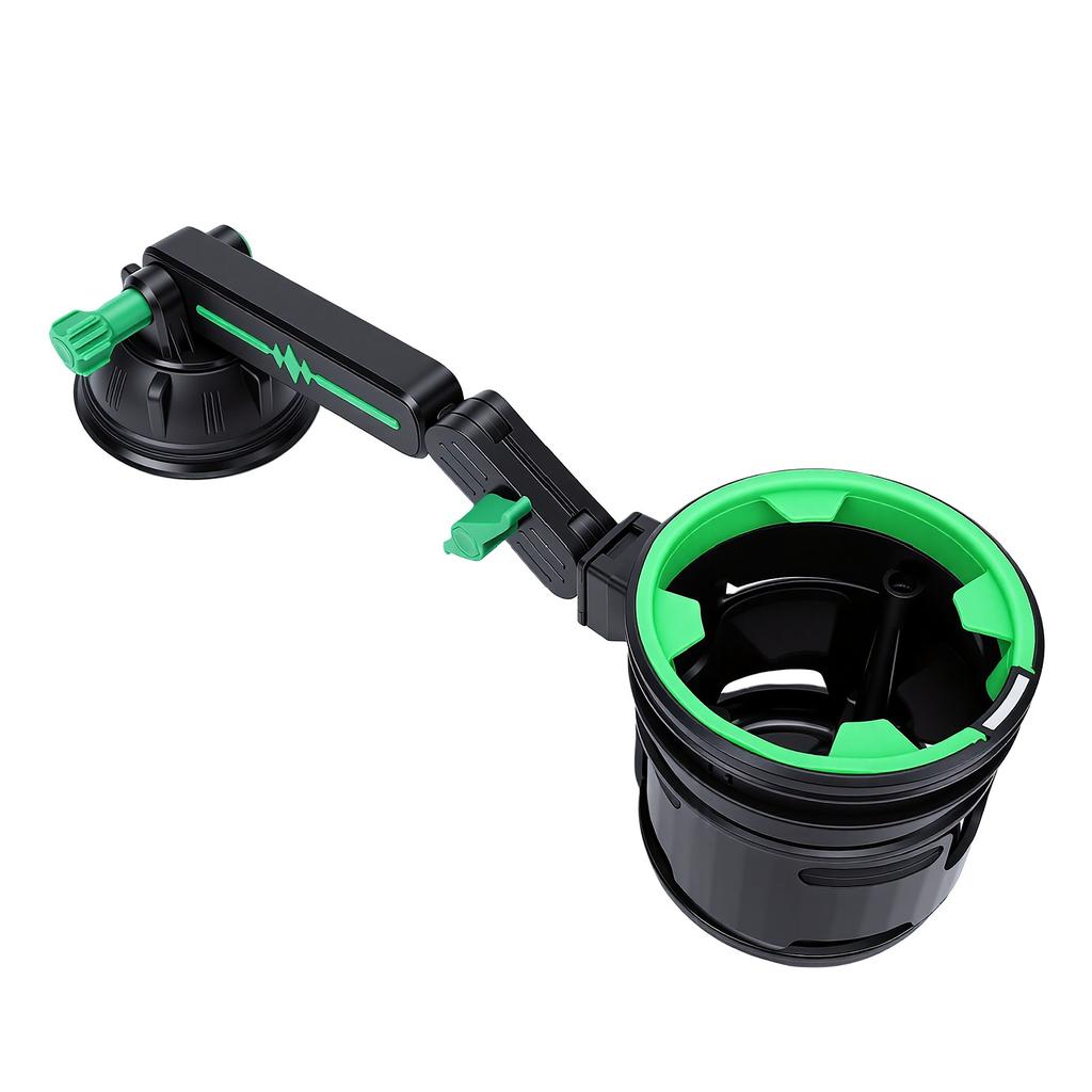 Car Recessed Folding Cup Drink Holder Sturdy Vehicle Console Water Bottle Can Holder with Suction Cup Adjustable