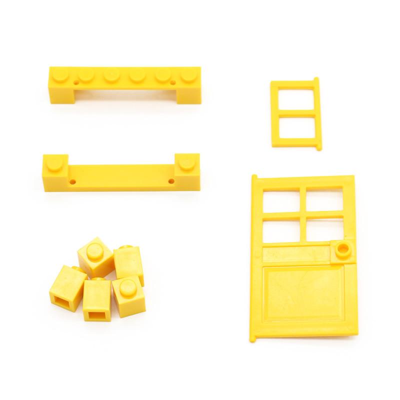 117 Pcs Door Window Brick Bulk DIY MOC House Building Blocks Bricks Toys City Architect for Children Educational Gift