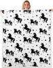 Airplane Pattern Blanket Soft Fleece Throw Kids Room Decor Aviation Theme Baby Gift Home Decoration