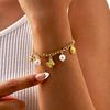 Stylish Ocean Themed Bracelet Pendant Bracelet Everyday Wear Bracelet Stainless Steel Texture for Daily and Party Wear