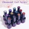 Nail Art Explosive Shattered Diamond Nail Polish Glue 15ml Nail Polish Color Glue Bouncy Glue Nail Polish
