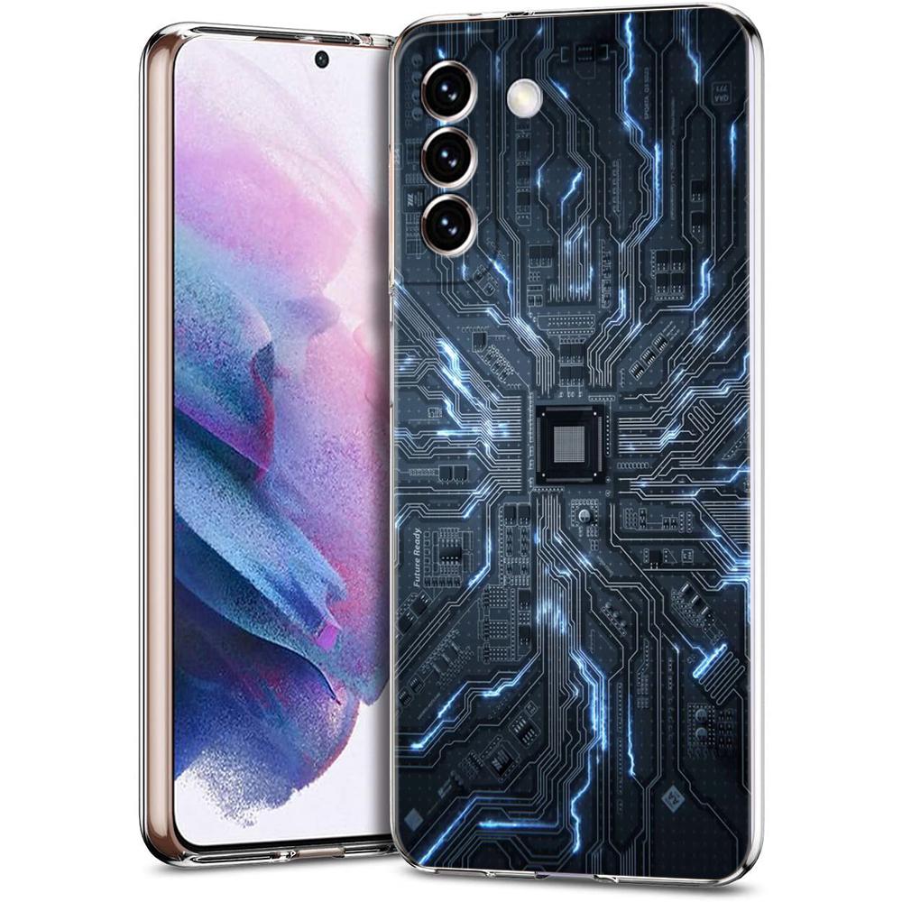 Inside Motherboard Circuit Board Case for Samsung S24 S23 S22 S20 S21 FE Ultra S24 S23 S10 S10E S9 S8 Plus 5G Phone Shell Capas