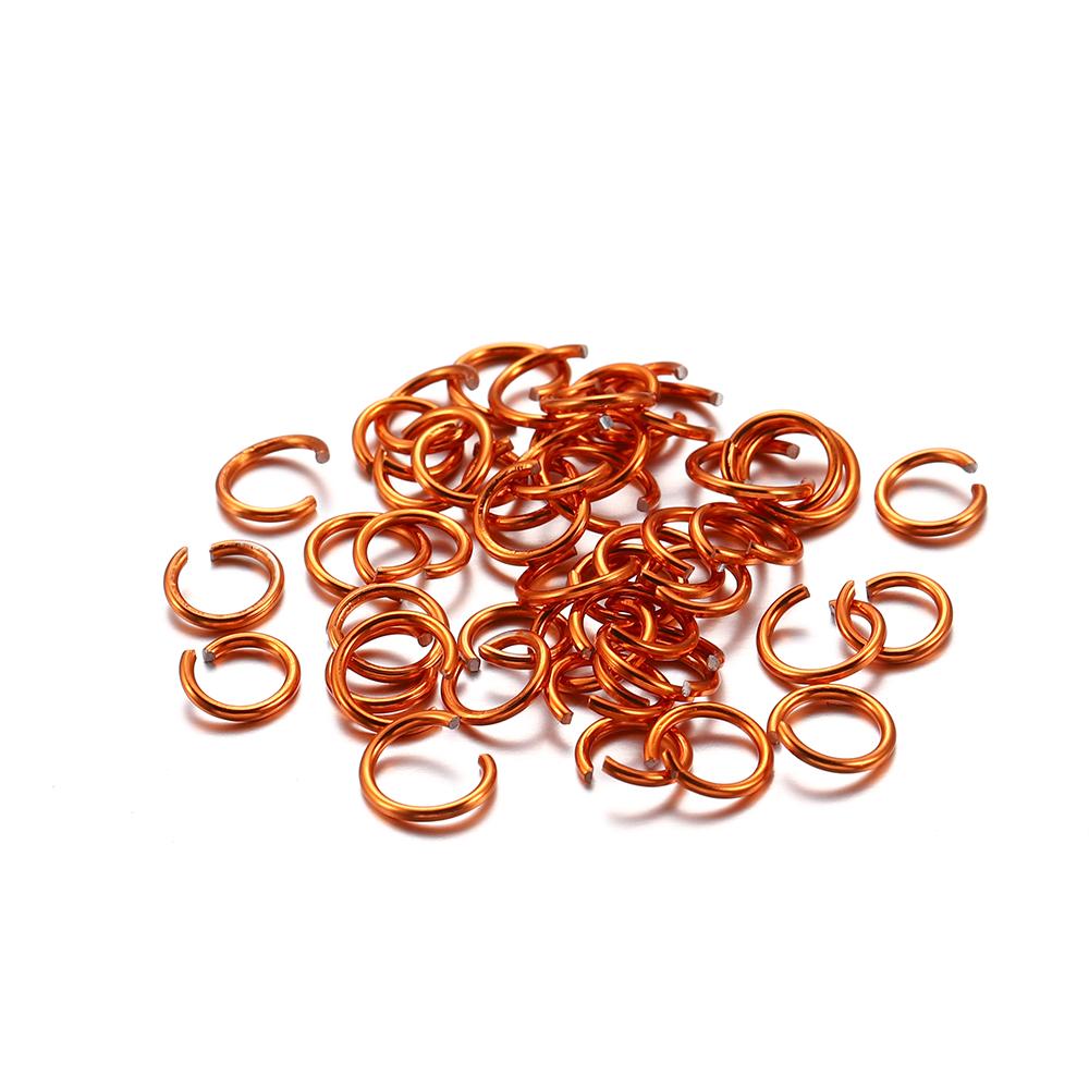 300Pcs/Lot 6 8 10 Mm Metal Colorful Open Jump Rings Split Rings Jump Rings Connectors For DIY Jewelry Making Findings Supplies