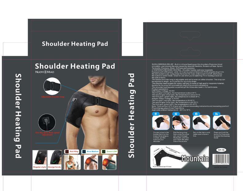 USB Heated Shoulder and Neck Wrap with Adjustable Temperature