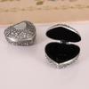 Metal Heart Shape Jewelry Box Ideal For Dresser Top Soft Lined Interior Scratch Prevention Effortless Closure
