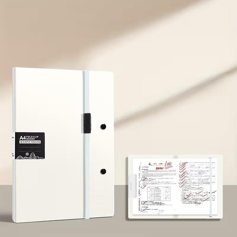 Foldable Folders A4 To A5 Folder A4 Folding Board Student Test Paper Storage Folder Organize Folder File Contract Folder белый