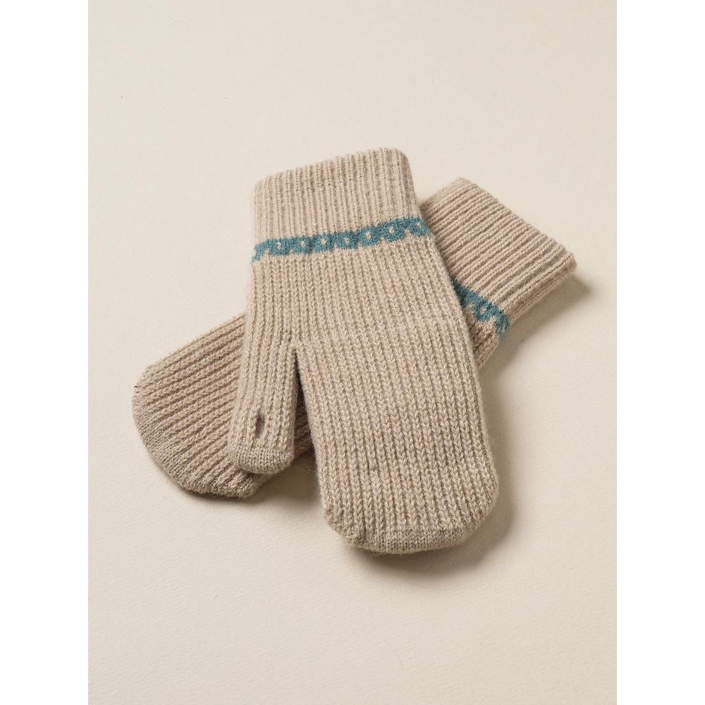 

Daiso Hand Moa Line Gloves Ivory Mint