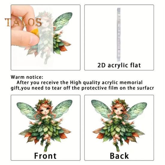 Ozdoba na vánoční stromeček se šňůrkou Snadné zavěšení 2D Malý anděl Holčička závěsný přívěsek Taška na klíče Dekorace