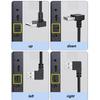USB 2.0 Cable Male To Female Connection Extension Cord 90 Degree Angled Cord for Laptops Keyboards and USB Flash Drives