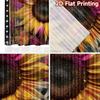 2D flat printing 2pcs Curtain Window Curtains Colorful Sunflower Art Digital Printed Polyester Drapes Family Party Decoration