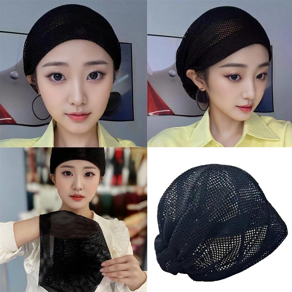Black Hair Net Hat Nylon Weaving Stretchable Hat Elastic Durability Hair Net for Wigs And Crochet Versatiles
